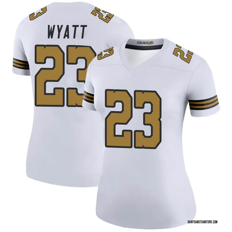 saints white color rush jersey