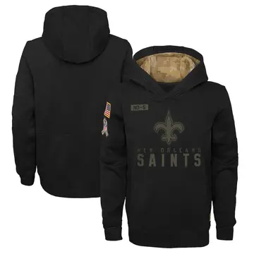Details about   Men New Orleans Saints Anthracite Salute Service Sideline Therma Pullover Hoodie 