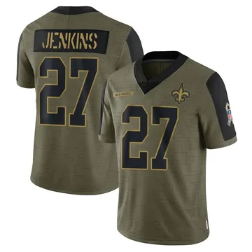 Nike New Orleans Saints No27 Malcolm Jenkins White Men's Stitched NFL Vapor Untouchable Limited Jersey