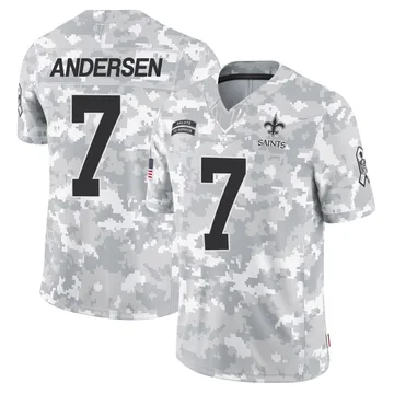 Youth Nike New Orleans Saints Morten Andersen Arctic Camo 2024 Salute to Service Jersey - Limited
